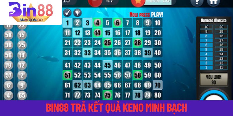 Hệ thống trả kết quả minh bạch tại mỗi vòng cược