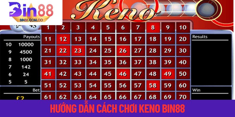 Hướng dẫn cách chơi keno