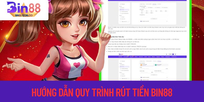 Hướng dẫn rút tiền tại nhà cái bin88